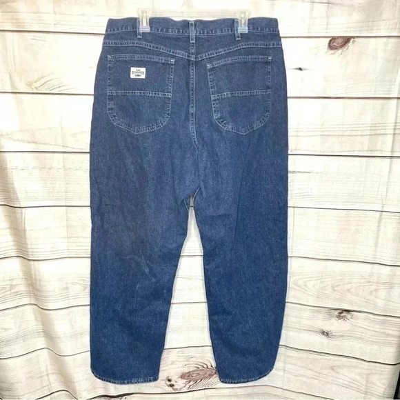 Lee Mens Blue Dungarees Jeans 42x32 Loose Fit - Picture 4 of 11